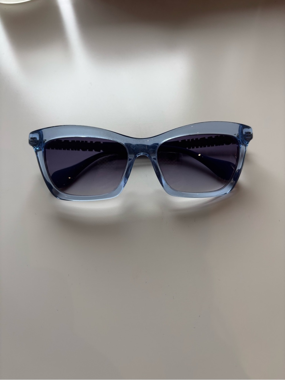 Blumarine Azzurro Trasparente Lucido Sunglasses